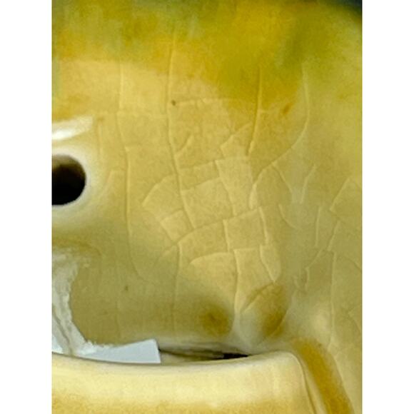 Vintage Hull Wall Pockets Pair Set Woodland Floral Green Pink 1940s Conch Shell - Picture 10 of 11